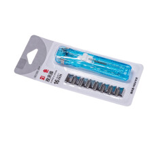 Multifunctionele kunststof vijlklemdispenser-transparant blauw