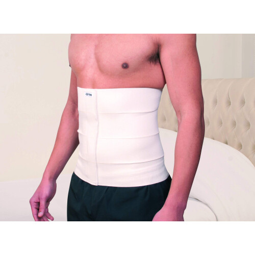 Abdominal Binder Small – Adjustable Compression Support Belt with Breathable Elastic Mesh for Men and Women 1