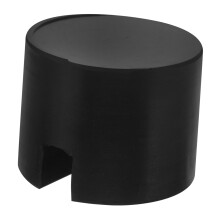 RV Jack Pad Rubber Support Block with Grooved Slip Resistant Surface and Shock Absorption