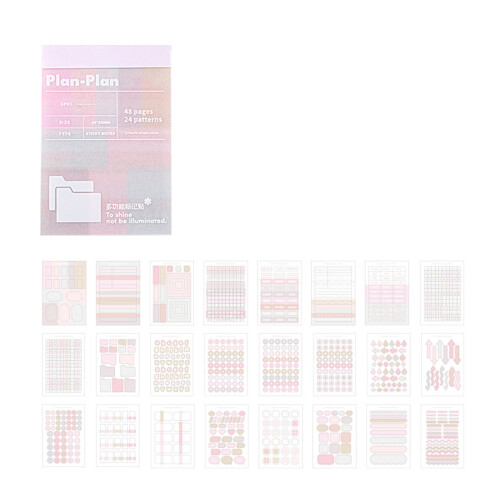 Colorful Adhesive Index Tab For Books Note And Office-pink