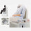 Portable Bedside Commode Chair with Foldable Compact Design, Easy Clean Bucket for Elderly and Camping 4