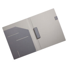Professionele documentorganisator PU lederen-grijs