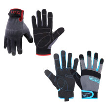 Touch Screen Work Gloves for Men and Women, Breathable Synthetic Leather Utility Yard Gloves, Medium