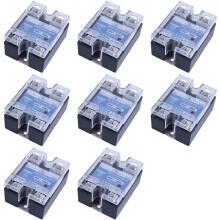 8X MGR-1 D4825 Relé de Estado Sólido Monofásico SSR 25A 3-32 V AC 24-480 V