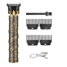 Electric Hair Clipper T9 LCD Rechargeable Hair Trimmer for Men with Precise Cutting Dragon Design