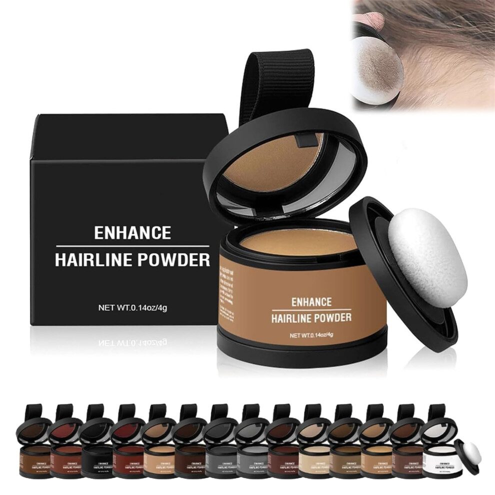 Hair Root Touch Up Powder Medium Blonde â Instant Hairline Coverage, Natural Blending, LongLasting Finish