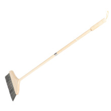 Indoor Broom for Hardwood Floors, Foldable Soft Bristle Floor Sweeper with Hanging Rope