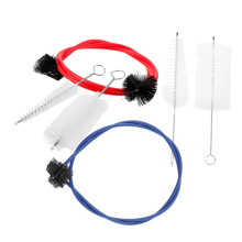 6pcs Trumpet Cleaning Kit with Deep Cleaning Brushes and Flexible Valve Brush for Easy Brass Maintenance