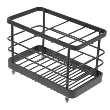Carbon Steel Toothbrush Holder for Bathroom, MultiFunctional SpaceSaving Organizer Rack