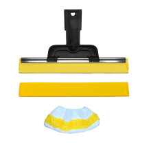 (Set 23) Compatibile con gli accessori del set a vapore Karcher, spazzola rotonda piccola SC Steam, spazzola in rame, raschietto per pavimenti