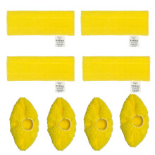 (Set 46) Compatibile con gli accessori del set a vapore Karcher, spazzola rotonda piccola SC Steam, spazzola in rame, raschietto per pavimenti