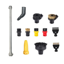(Set 31) Compatibile con gli accessori del set a vapore Karcher, spazzola rotonda piccola SC Steam, spazzola in rame, raschietto per pavimenti