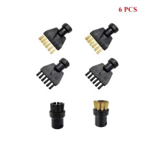 (Set 3) Accessori per scopa a vapore Karcher: panni lavabili, spazzole rotonde e spazzola in rame resistente
