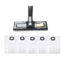 (Set 13) Accessori per pulitore a vapore Karcher: panni per mocio, spazzole rotonde, spazzole in rame, ricambi.