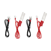 Heavy Duty Electric Fence Tape Connector Kit, Weatherproof Stainless Steel M8 Hook Terminal for Livestock Ranch