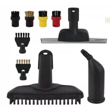 (Steam Set 26) Kärcher Steam Set Accessories: Round Brush, Copper Brush, Floor Scraper