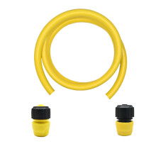 (1 set of 2.5-meter water inlet pipe + 2 joints) Kärcher 2,5 m 5-Punkt-Bewässerungsschlauch-Stopp-Verbindungsset