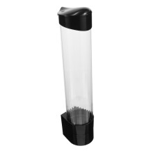 Black Wall Mounted Cup Dispenser, SpaceSaving Paper Cup Holder for Office School Hospital