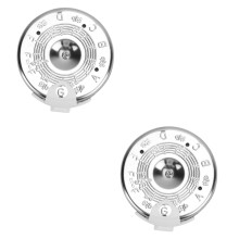 2pcs 13 Tone Chromatic Violin Tuner Set for Accurate Pitch Correction, Compact Silver