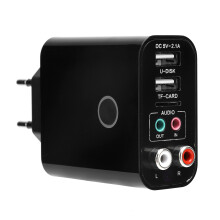 2-in-1 Bluetooth 5.0 Empfänger/Sender, Schwarz, 150 mAh