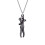 (Black 2) Affectionate Hug Necklace Fashion Couples Necklace 2