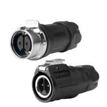 IP68 M16 Waterproof Wire Connector 10A Quick Screw Lock Outdoor Cable Terminal 2/3 Pin with Cap