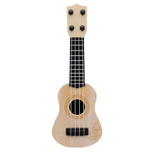Beige Kids Classical Ukulele Guitar Toy Early Education Small Guitar Party Supplies Adjustable