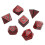 Red 7 Pcs for TRPG DND Dice Set Acrylic Multi-Sided 7-Die D4-D20 Polyhedral Dice Table Game Math Tabletop 1