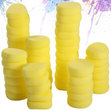 50 Pcs Art Painting Sponges, Soft Absorbent Round Watercolor Sponges for Crafts and DIY Projects
