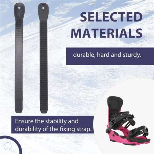 6PCS Snowboard Ankle Ladder Strap, Roller Skating Shoes Strap Snowboard Ladder Strap Binding Replacement with Screws 2