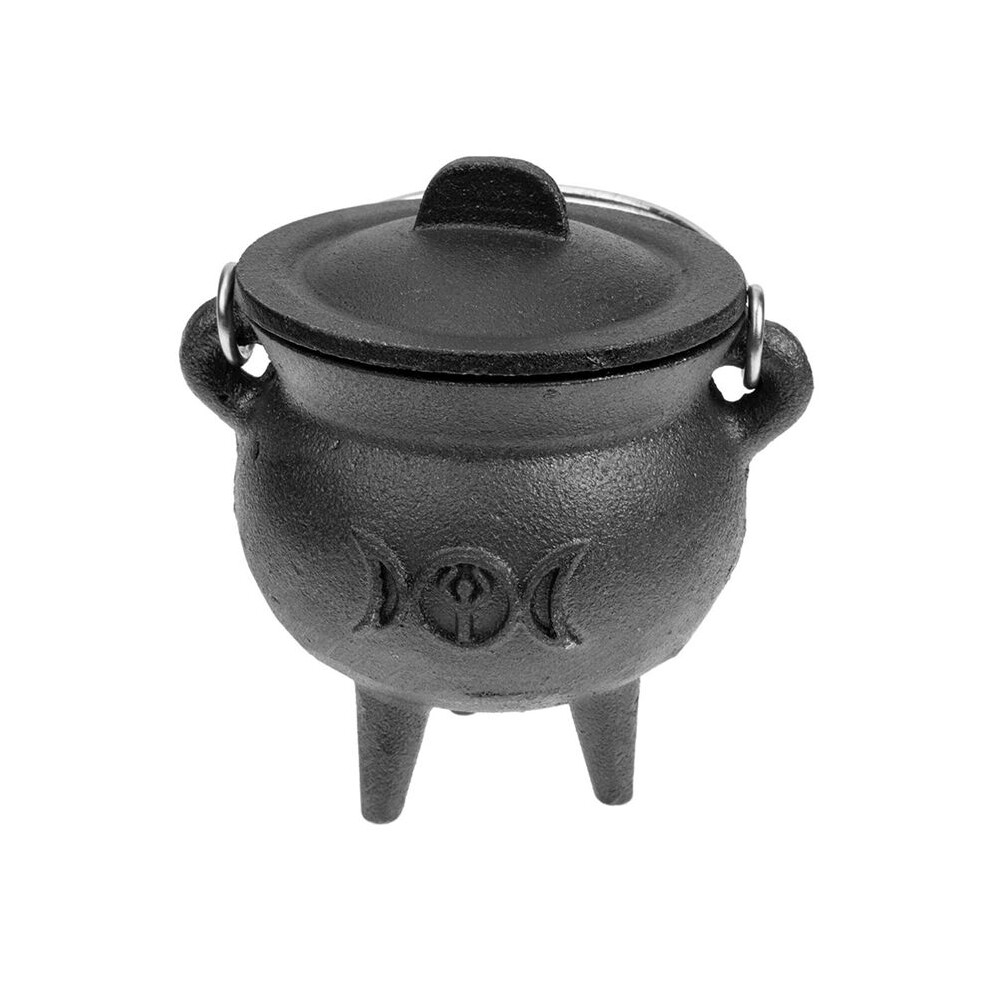 Metal Cauldron, Buckets With Handle For Kids Halloween Candy St. Patrick's Coins Holder & Party Favors B Black 6032767169106