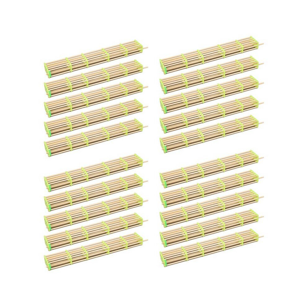 Tauoh 20 Packs Of Extended Queen Bee Cage Queen Bee Isolation Transport Cage Beekeeping Tools Bamboo Tools