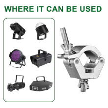 4Pack Stage Lights Clamp Aluminum Alloy Truss Light Clamps, for Tube / Pipe OD 28mm-36mm for Par Lights Spot Lights