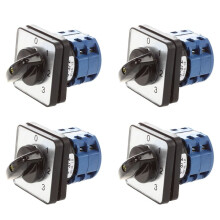 4X 660V 20A 6 Terminals 4 Positions Rotary Cam Changeover