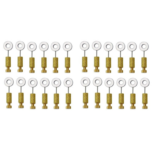 24Pcs DIY Tools Handmade Leather Goods Tools Suture Fixing Needle Leather Goods Fixed Needle Stitching 6-12mm