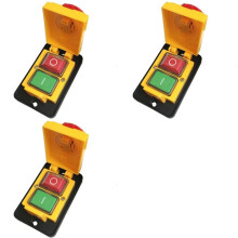 3X DZ05 7 Pins 400V IP55 Three-Phase Electromagnetic Emergency Stop Push Button