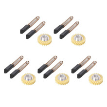 W10112253 9706416 W10380496 4162897 15pcs Mixer Worm Drive Gear for  Stand & 5 Pair of Motor Brushes