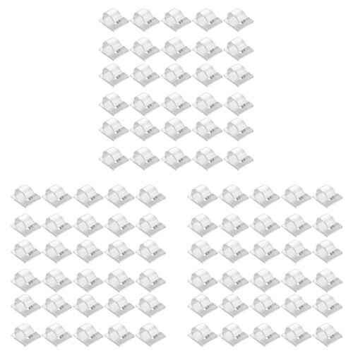 Hooks for Outdoor String Lights Clips 90 Pack Clips Clear Light Hook with 90 Waterproof Adhesive Backing