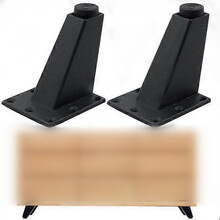 2 Pcs 8CM Black Table Legs - Furniture, Sofas - Suitable for Cabinets
_M