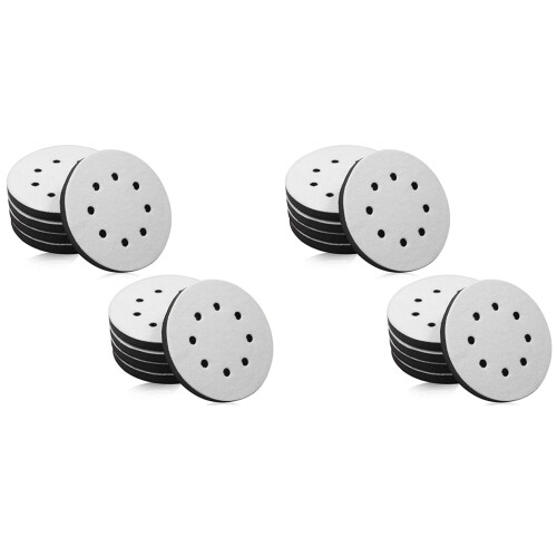 20 Pack Soft Density Interface Pads 5 Inch 8 Holes Hook and Loop Sponge Cushion Buffer Backing Pad Foam Interface Pads