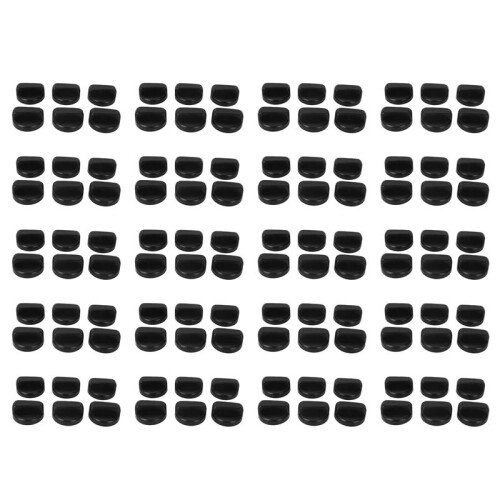 120 PCS Kitchen Black Plastic Gas Stove Cooker Control Knobs