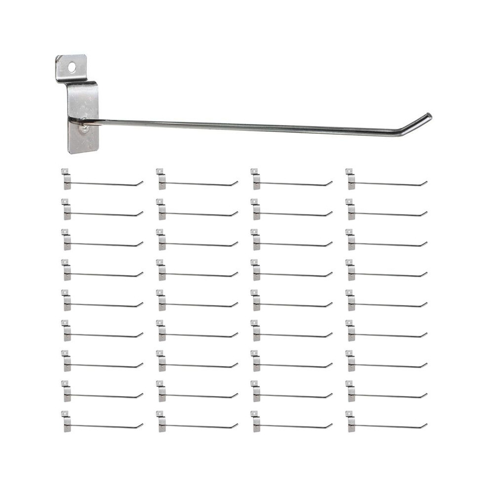 250 X Slatwall Single Hook Pin Shop Display Fitting Prong Hanger 200Mm 4711474590053