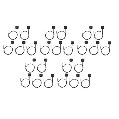 25Pcs Momentary  Momentary Push Button  Off  12V 24V Surface Mount  Button
