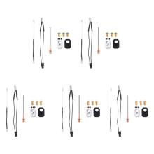 5X Hotend för Prusa I3 MK4/XL Print Heater Block 0,4mm Munstycke 24V 40W Värmetermistor Silikonskydd Extrudersats