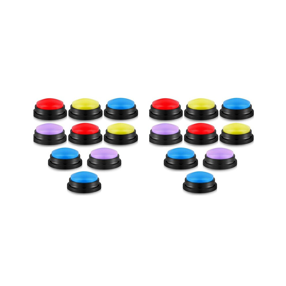 16 Pcs Answer Buzzers Button Answer Buzzer Game Show Buzzer Recordable Button Classroom Buzzers For Christmas Team Party 6032990656725