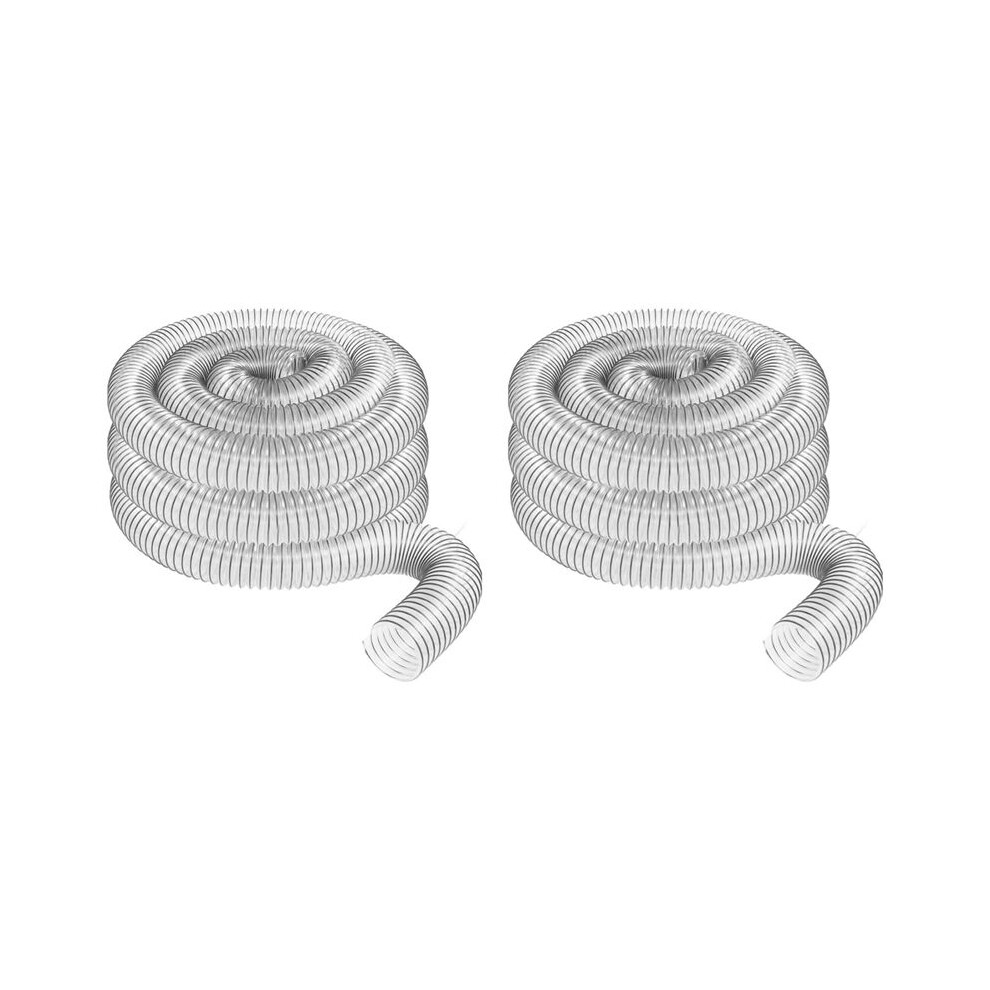 2Pcs 2In Od 50Mm Clear Pvc Dust Collection Hose For Use With Dust Collectors With 2In Ideal For Shop Vacuums 6032827837563