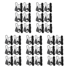 30Pcs 1/8 Inch Heavy-Duty Adjustable Growth Light Ratchet Rope Hanger, Used for Gardening of Growing Lamps