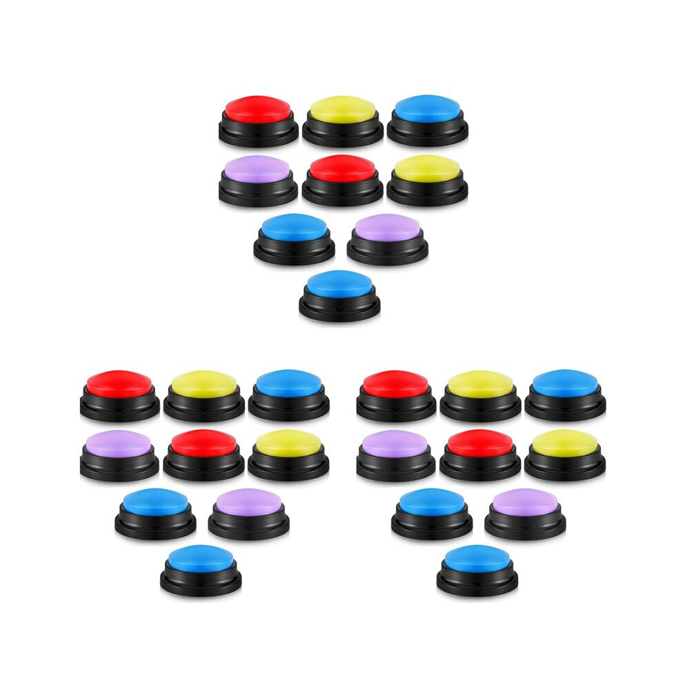 24 Pcs Answer Buzzers Button Answer Buzzer Game Show Buzzer Recordable Button Classroom Buzzers For Christmas Team Party 6033004049625