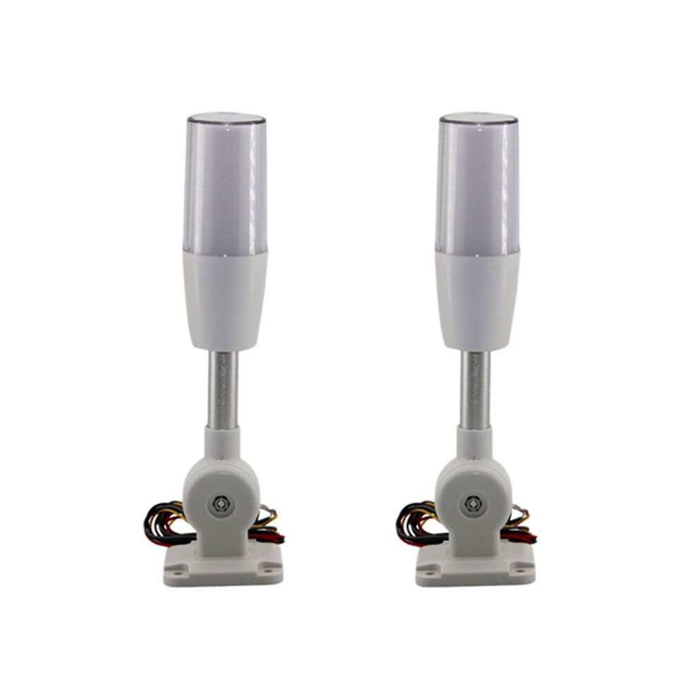 2X Tricolor Folding 24V Led Warning Lamp Alarm Led Signal Tower Caution Light 6031540479623