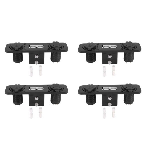 4X Flush Mount for Anderson Plug Socket Double USB Charger Socket Panel for Caravan  Boat Truck 1